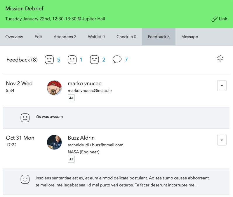 Feedback For Session