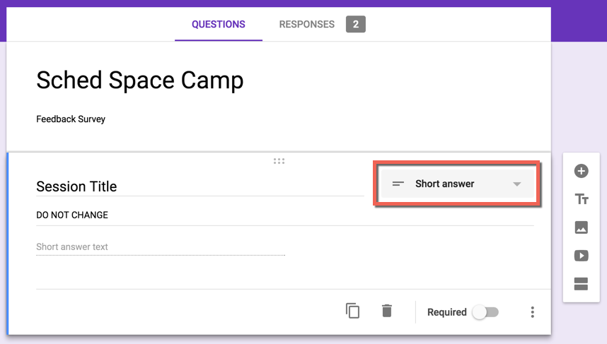 Survey Short Answer