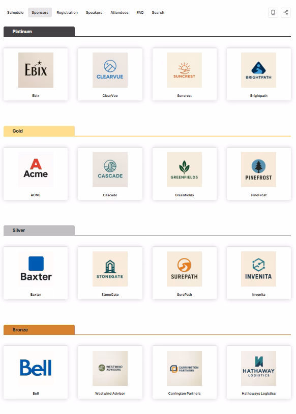 Sort Sponsors Into Levels 2 Image 43