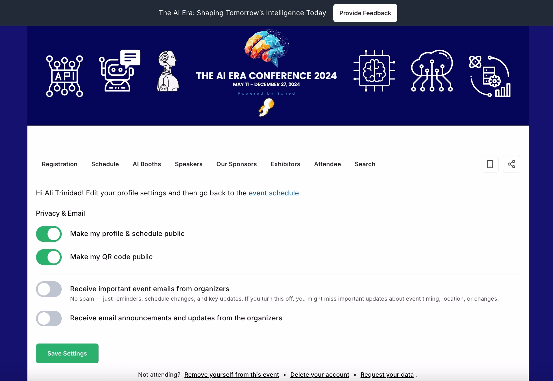 Manage Profile &Amp; Sched Account 2 Privacy