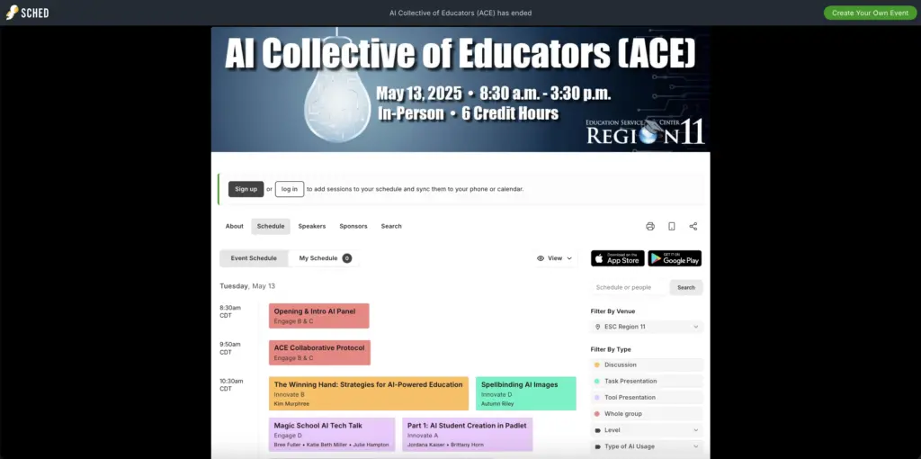 Ai Collective Of Educators Agenda