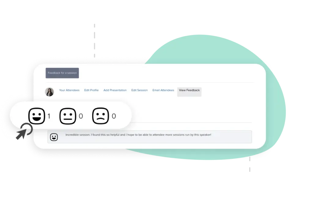 Product Mockup Of Scheds BuiltIn Event Feedback Tool