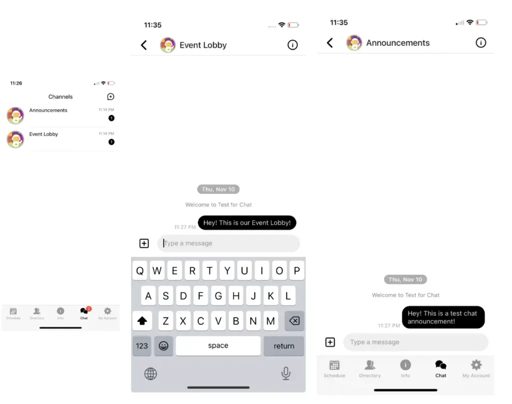 Sched In App Chat